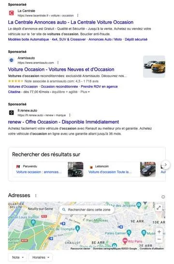 recherche google sans seo